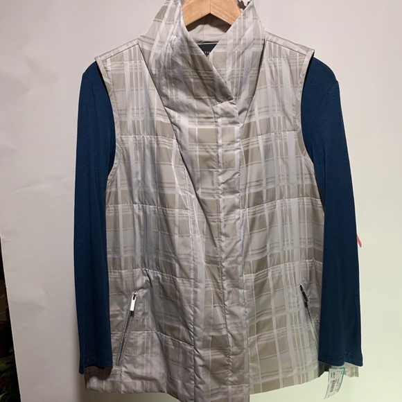 Lafayette 148 Large long sleeve layering blue top - Picture 6 of 8